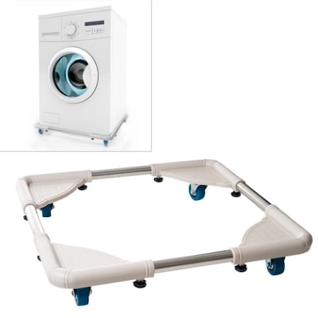 Fleming Supply Portable Moving Dolly Rolling Square Cart with Wheels for Appliances and Furniture 239370AJX